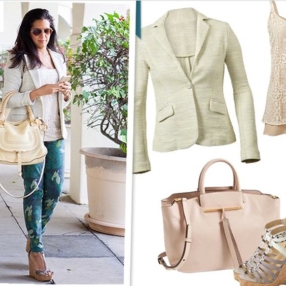 CAbi Jackets & Blazers - CAbi #713 One Fine Day Lemon Zest Tweed Boucle Blazer Size 8